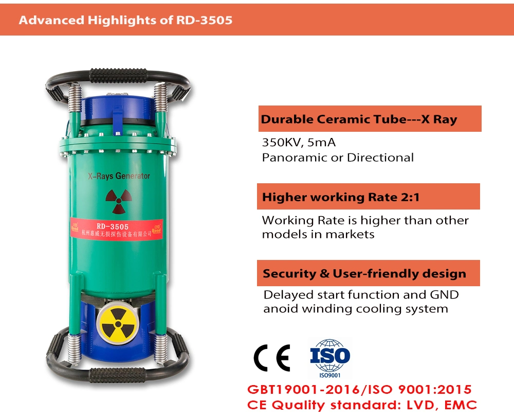 350kv Ceramic Durable Tube X Ray Machine for Industrial NDT Inspection Rd-3505